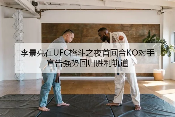 李景亮在UFC格斗之夜首回合KO对手宣告强势回归胜利轨道